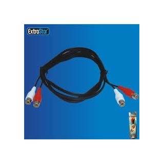cavo audio stereo rca F - rca F 1,5mt extrastar