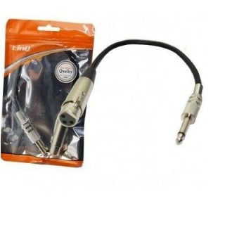 Adattatore audio mono cannon xlr M - jack 6,35mm M linq