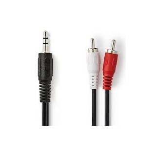 Cavo audio stereo jack 3,5mm M - 2x rca M 1,5m extrastar