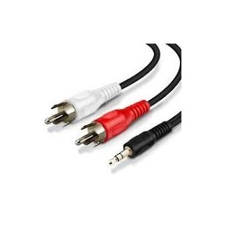 Cavo audio stereo jack 3,5mm M - 2x rca M 1,5m linq