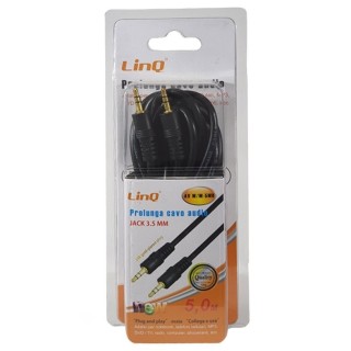 cavo audio stereo jack 3,5 mm M - jack 3,5 mm M 5mt linq