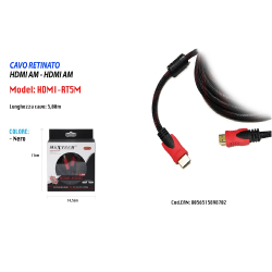 cavo hdmi 5mt full hd maxtech HDMI-RT5M