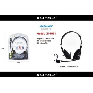 cuffie per pc maxtech cu-f001