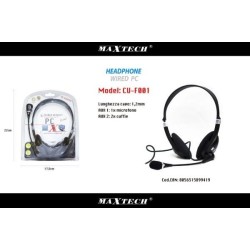cuffie per pc maxtech cu-f001