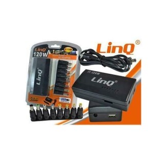 Alimentatore Notebook Universale 120w Con Porta Usb 5v Dc -12v-24v Linq It-120w