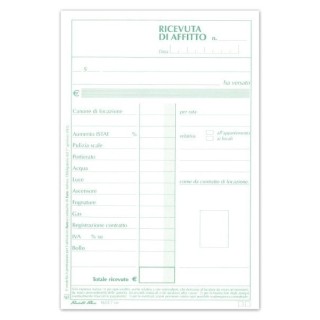 RICEVUTE DI AFFITTO FLEX MOD 16127 FORMATO 15 X 23 50 MODULI AUTOCOPIANTI