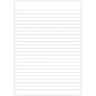 Fogli protocollo senza margini, Rigatura 1 rigo, Formato A4,Fogli 20.