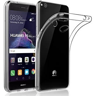 Cover per huawei p8 lite 2017 custodia trasparente/colorata compatibile tpu case
