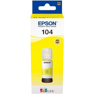 Originale Epson C13T00P440 Ecotank 104 Inchiostro Giallo