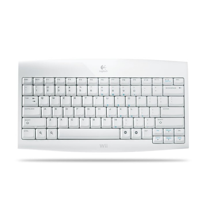 Logitech Cordless Keyboard for Wii tastiera RF Wireless Bianco
