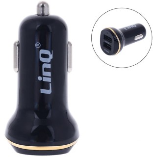 LinQ – Caricabatterie per auto 2 in 1 – X2 uscite USB 3.4 A.