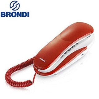 Brondi Kenoby Telefono Fisso Rosso/Bianco