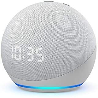 Echo Dot (4ª generazione) - Altoparlante intelligente con orologio e Alexa