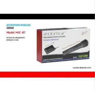 MICROFONO WIRELESS PORTATILE WIFI UNIDIREZIONALE CON RICEVITORE KARAOKE