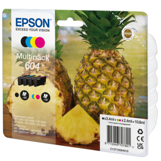 Cartuccia originale Epson Multipack 604 Ananas (Conf. da 4 pz.) NERO+COLORE