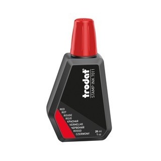 INCHIOSTRO ROSSO 28ML PER TIMBRO IN GOMMA 7011 TRODAT