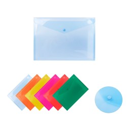 Busta con bottone Colorata A5