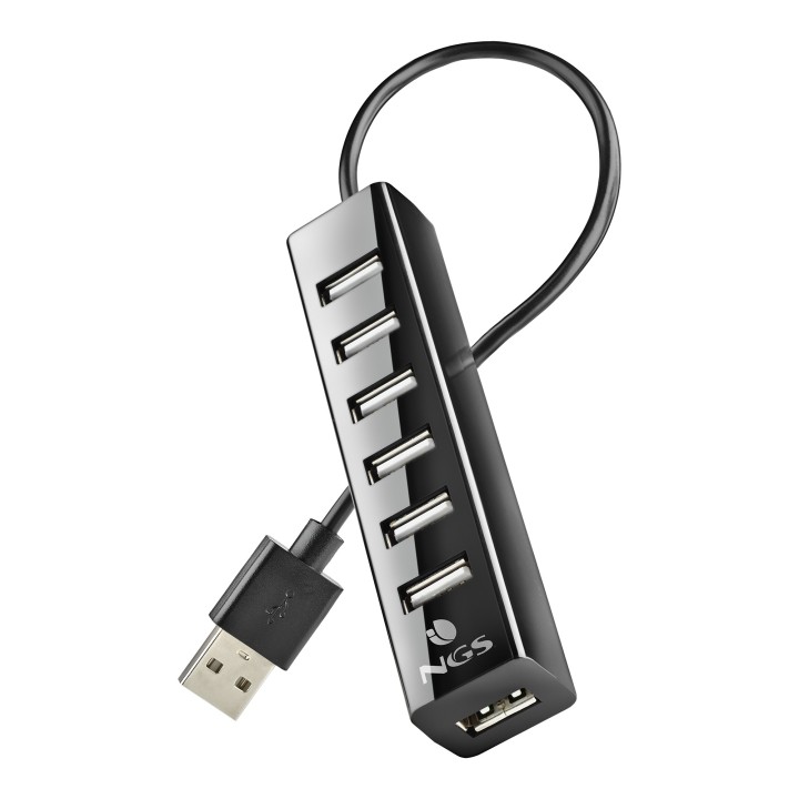 NGS IHUB7 TINY USB 2.0 480 Mbit s Nero