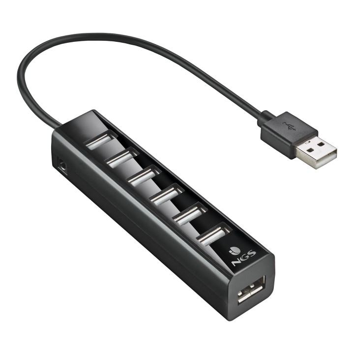 NGS IHUB7 TINY USB 2.0 480 Mbit s Nero