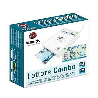 LETTORE ATLANTIS P005-CIED331C combo CIE 3.0 SMART CARD USB NFC