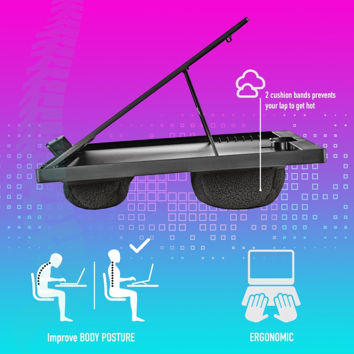 NGS LAPNEST base di raffreddamento per laptop 39,6 cm (15.6") Nero