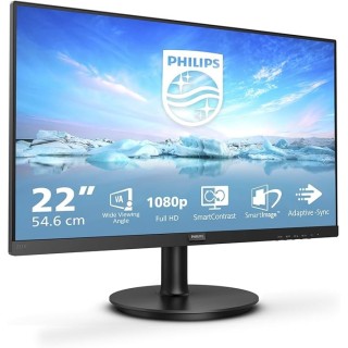 Philips Monitor  221V8 da 22", Adaptive Sync 75 Hz, VA, Full HD