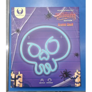 NEON LED GRAFFITI SKULL FOREVER LIGHT