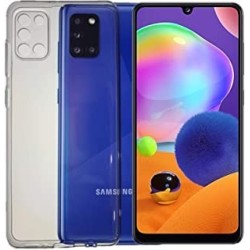 Cover per samsung A31 custodia trasparente compatibile