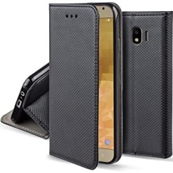 custodia a libro per samsung J4 flip cover compatibile